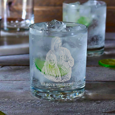 Custom Dad Portrait Round Glasses